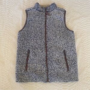 TRUE GRIT Frosty Tipped Double Up Vest Mens S Gray Outdoor Gorpcore Athleisure